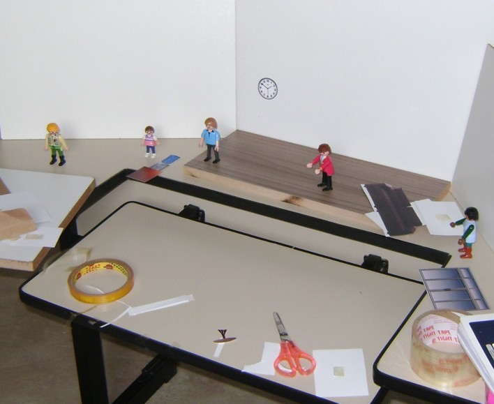 Palco para montagem do cenário