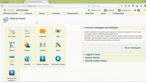 Painel de controle do Joomla