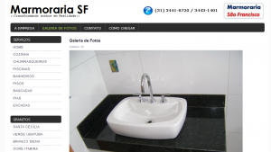 Criação dos menus do site