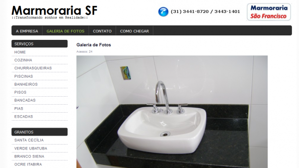 Criação dos menus do site