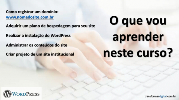 O que você aprenderá neste curso?